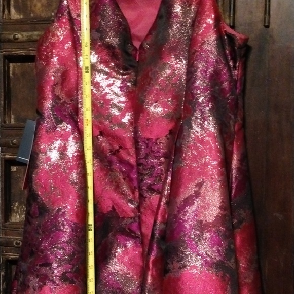 Adrianna Papel Magenta floral dress 16 - Picture 12 of 15